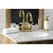 Kingston Brass KS2612PKL Duchess 4" Centerset Bathroom Faucet W/ Brass Pop-Up, Brass KS2612PKL - alternate 3